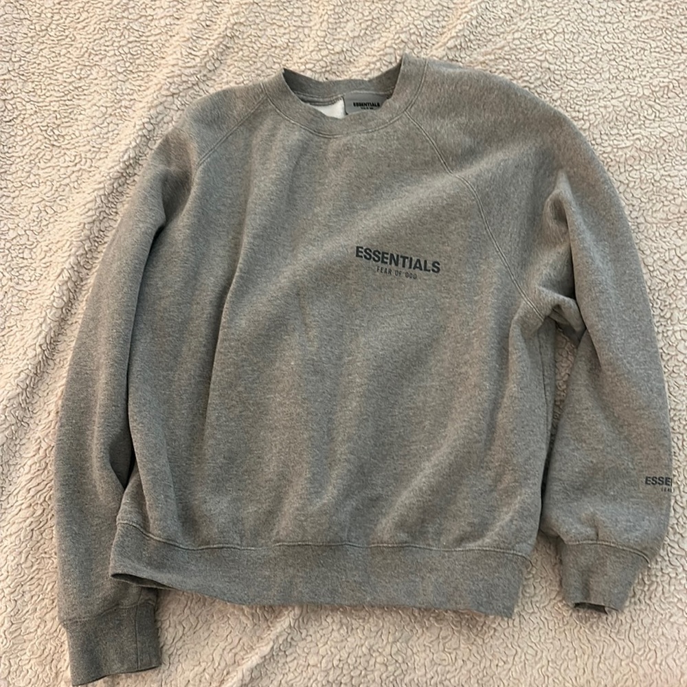 Fear of God, essentials, hoodie, gray, men’s small